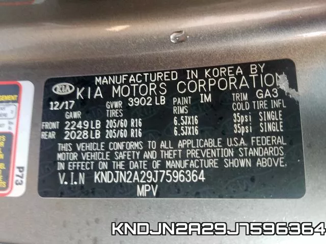 KNDJN2A29J7596364 фото 2