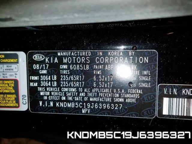 KNDMB5C19J6396327 фото 2