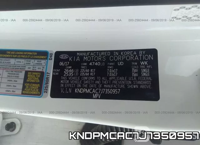 KNDPMCAC7J7350957 фото 10