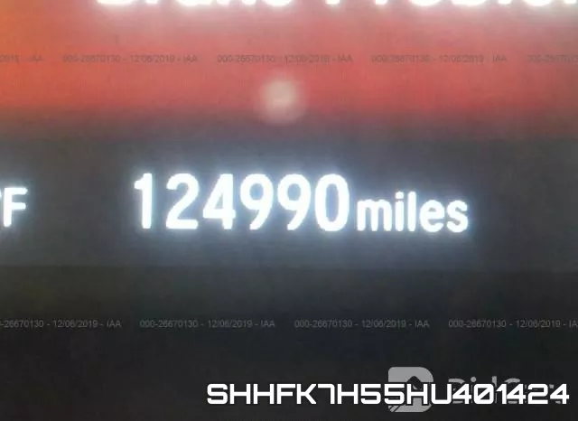 SHHFK7H55HU401424 фото 8