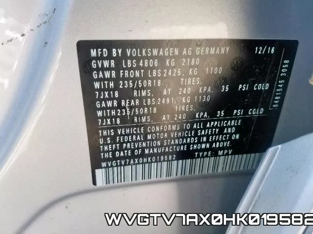 WVGTV7AX0HK019582 фото 2