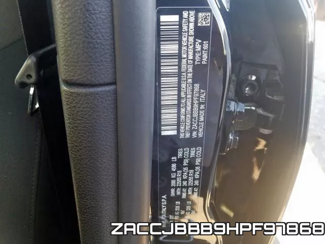 ZACCJBBB9HPF97868 фото 2