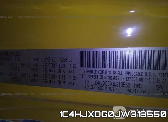 1C4HJXDG0JW313550 фото 10