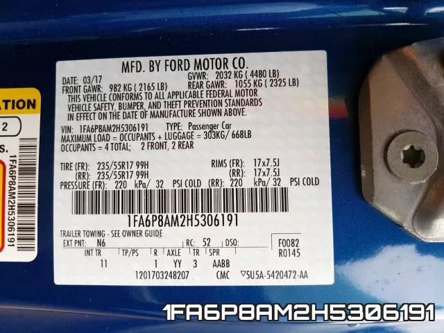 1FA6P8AM2H5306191 фото 2