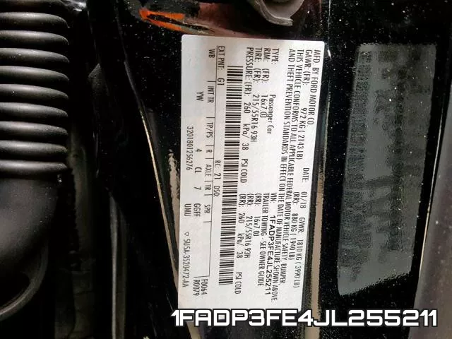 1FADP3FE4JL255211 фото 2