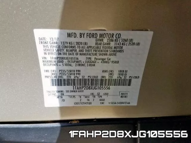 1FAHP2D8XJG105556 фото 2