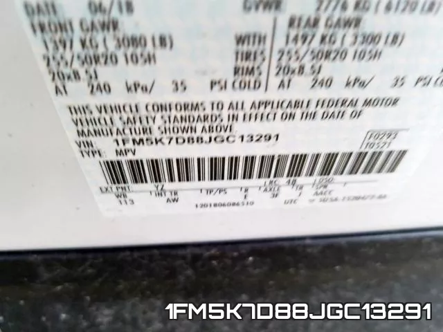 1FM5K7D88JGC13291 фото 2