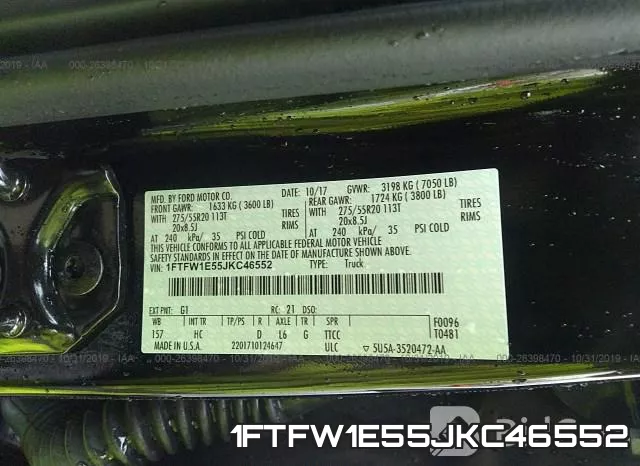 1FTFW1E55JKC46552 фото 10