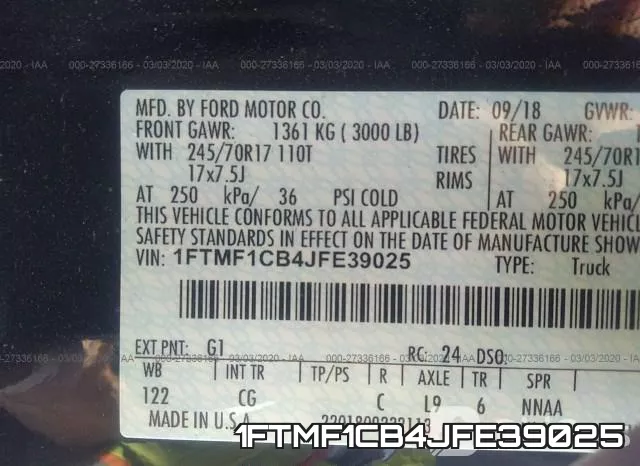 1FTMF1CB4JFE39025 фото 10