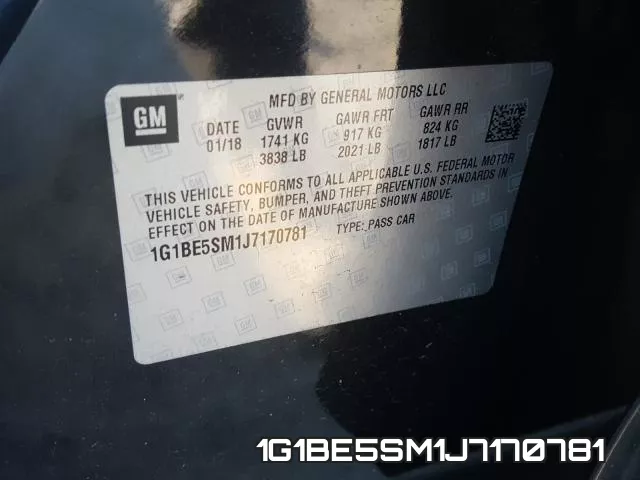1G1BE5SM1J7170781 фото 2