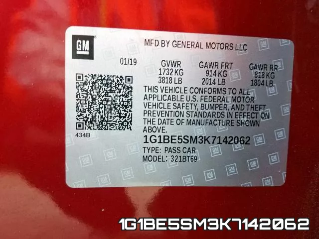 1G1BE5SM3K7142062 фото 2