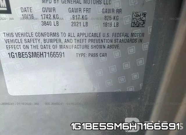 1G1BE5SM6H7166591 фото 10