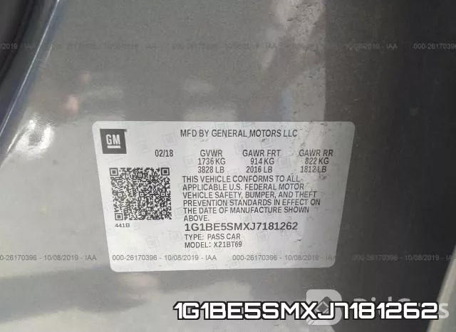 1G1BE5SMXJ7181262 фото 9