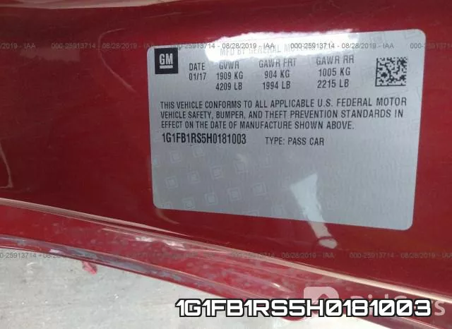 1G1FB1RS5H0181003 фото 10