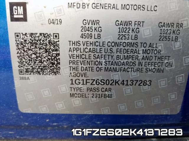 1G1FZ6S02K4137283 фото 2