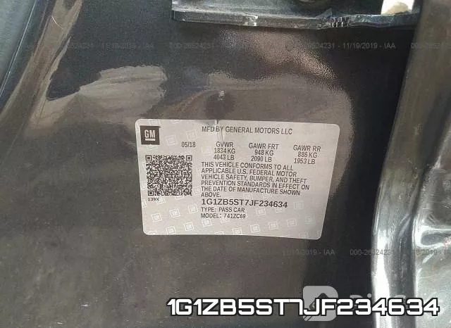 1G1ZB5ST7JF234634 фото 10