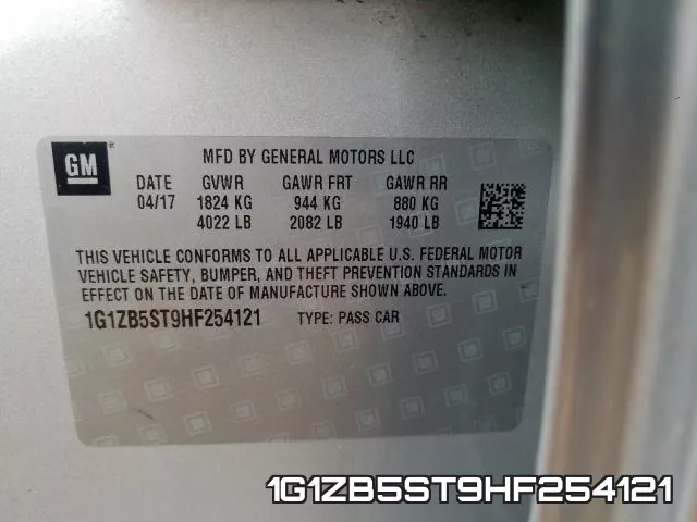 1G1ZB5ST9HF254121 фото 2