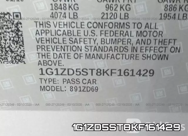 1G1ZD5ST8KF161429 фото 10
