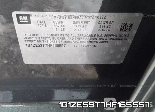 1G1ZE5ST7HF165557 фото 10