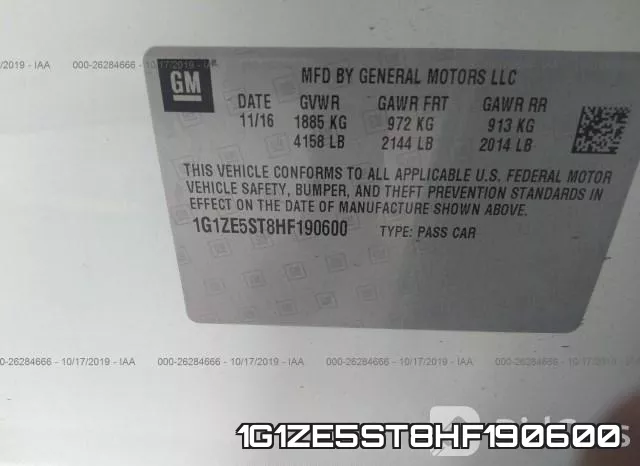 1G1ZE5ST8HF190600 фото 10