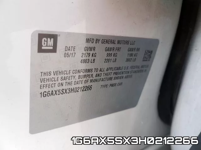 1G6AX5SX3H0212266 фото 2