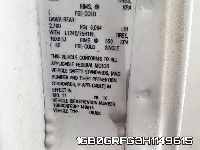 1GB0GRFG3H1149615 фото 2