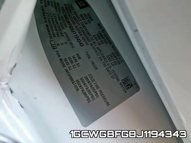 1GCWGBFG8J1194343 фото 2