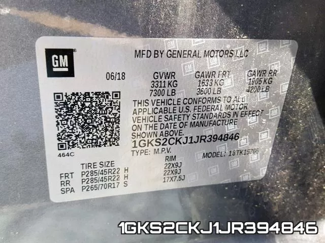 1GKS2CKJ1JR394846 фото 2
