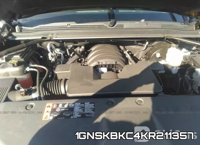 1GNSKBKC4KR211357 фото 2