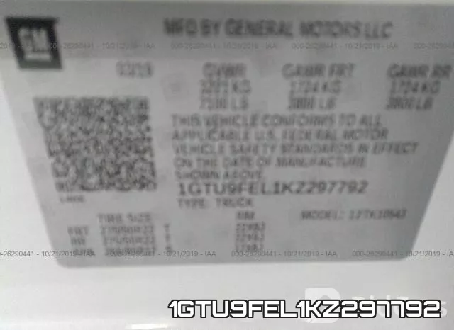 1GTU9FEL1KZ297792 фото 10
