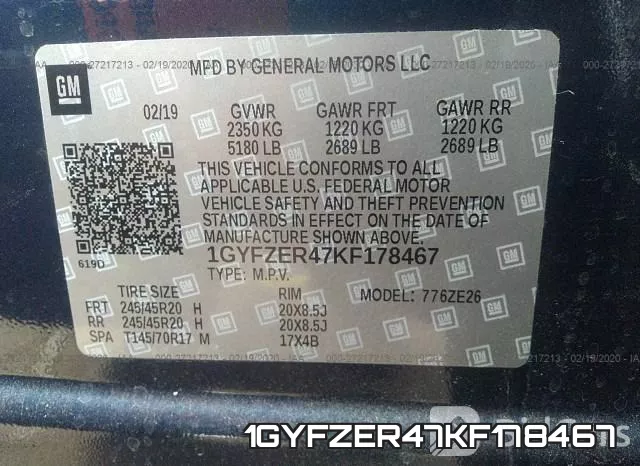1GYFZER47KF178467 фото 10