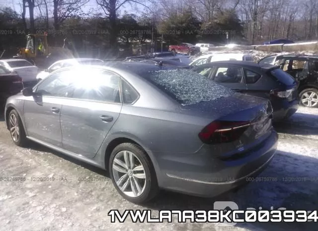 1VWLA7A38KC003934 фото 4