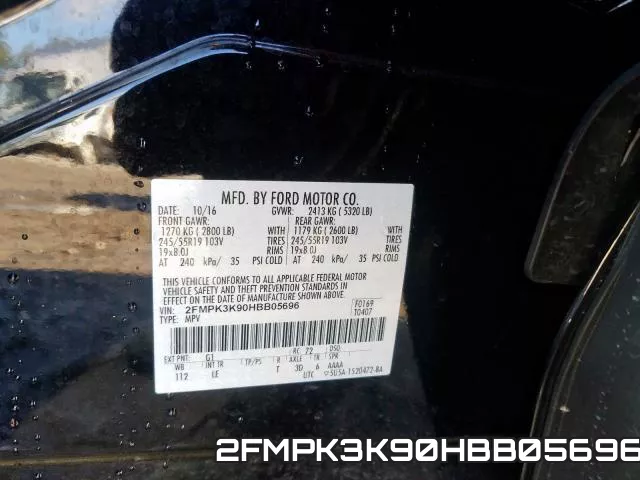 2FMPK3K90HBB05696 фото 2