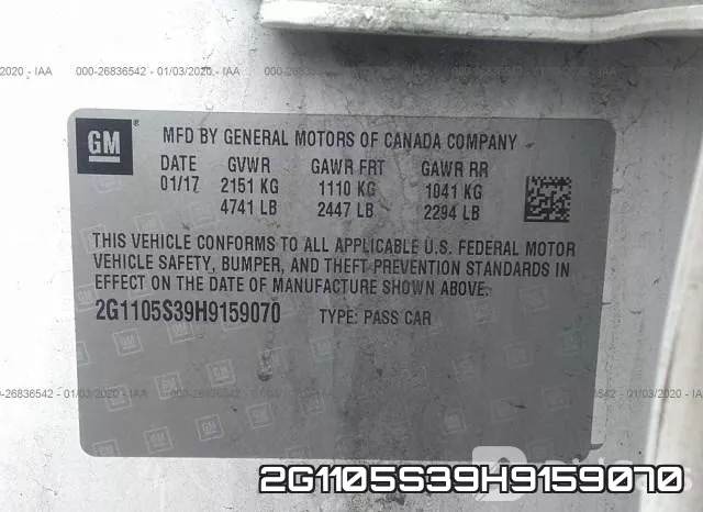 2G1105S39H9159070 фото 10