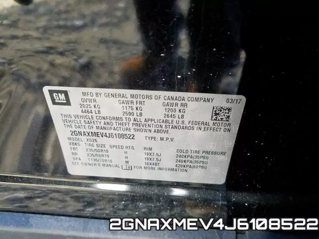 2GNAXMEV4J6108522 фото 2
