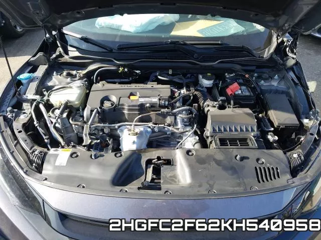 2HGFC2F62KH540958 фото 8