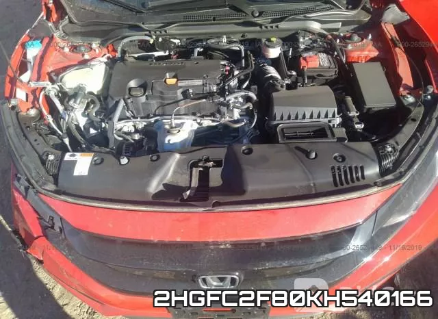 2HGFC2F80KH540166 фото 2