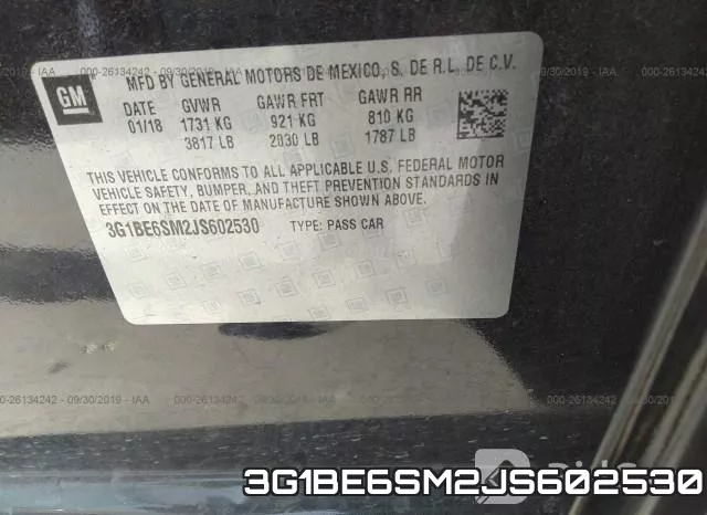 3G1BE6SM2JS602530 фото 10