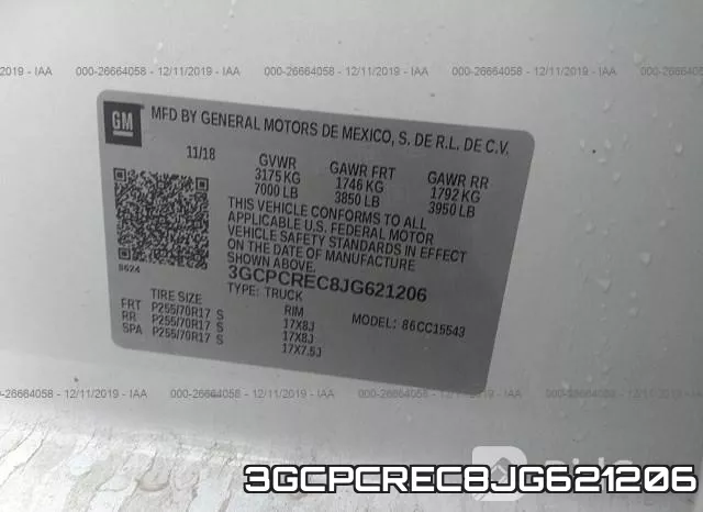 3GCPCREC8JG621206 фото 10