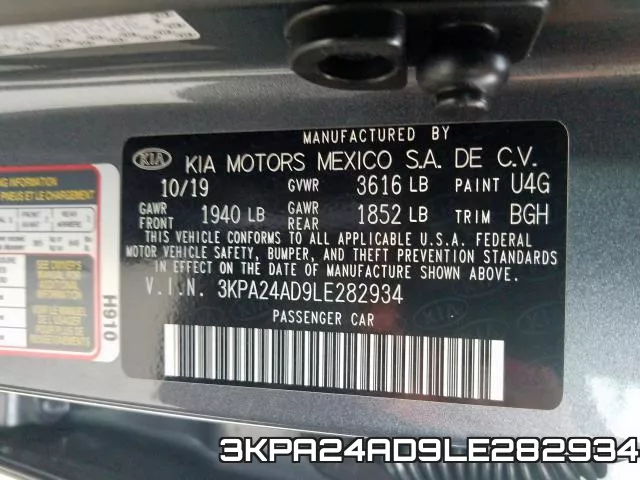 3KPA24AD9LE282934 фото 2