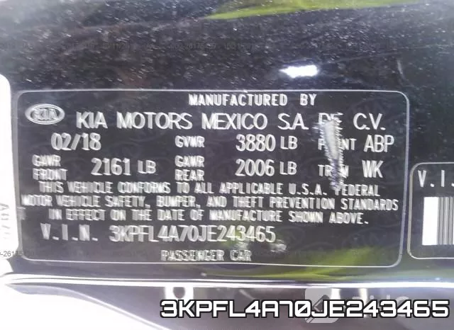 3KPFL4A70JE243465 фото 10