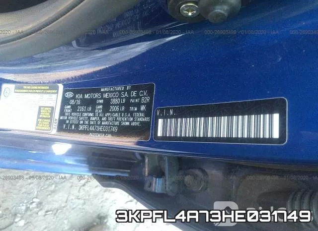 3KPFL4A73HE031749 фото 10