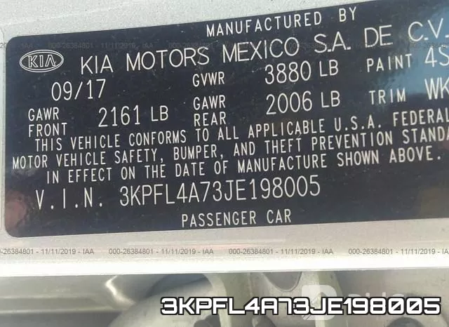 3KPFL4A73JE198005 фото 10