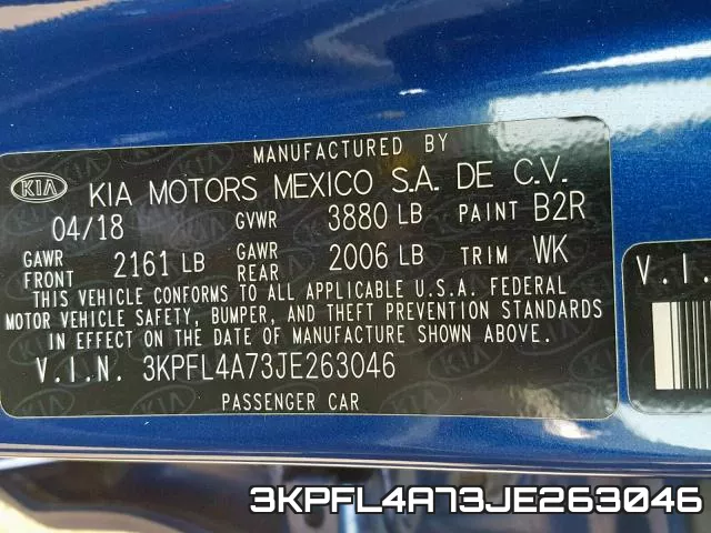 3KPFL4A73JE263046 фото 2