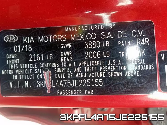 3KPFL4A75JE225155 фото 2