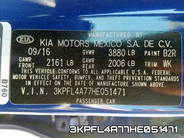 3KPFL4A77HE051471 фото 2