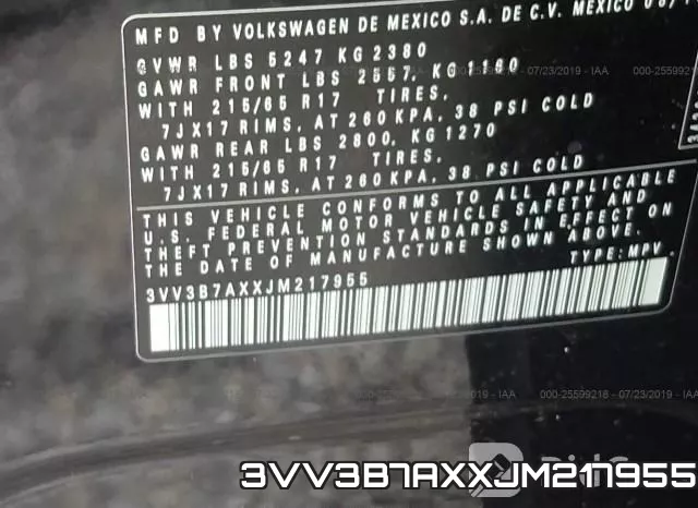 3VV3B7AXXJM217955 фото 10