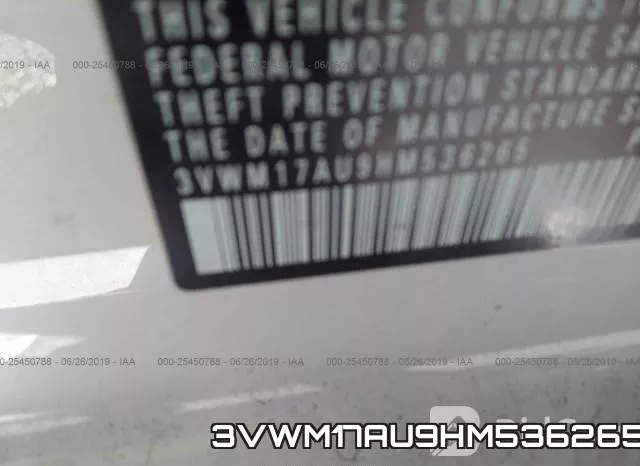 3VWM17AU9HM536265 фото 10