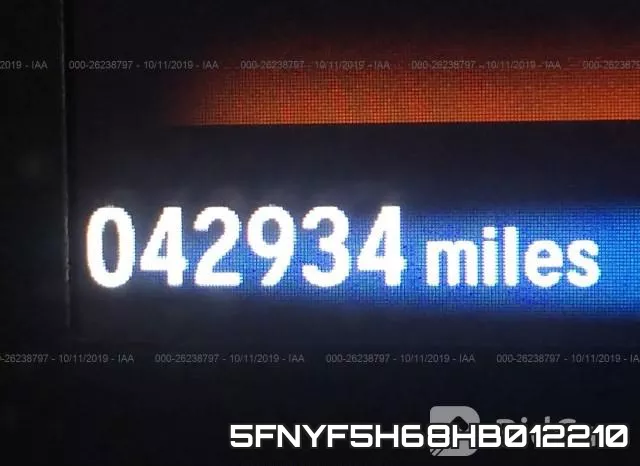 5FNYF5H68HB012210 фото 8