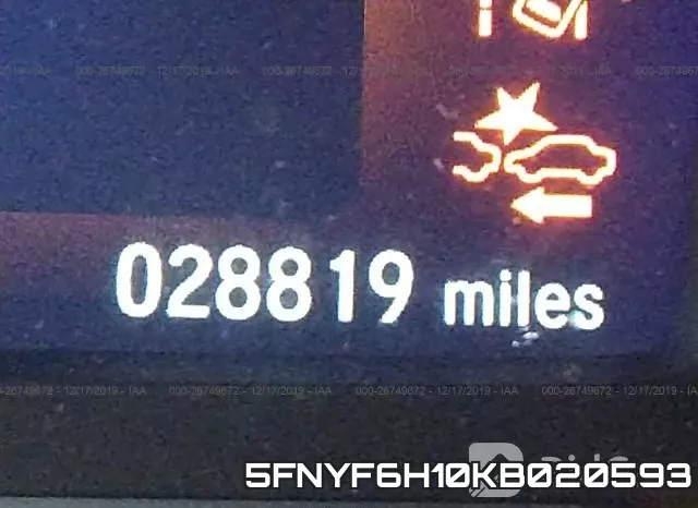 5FNYF6H10KB020593 фото 8